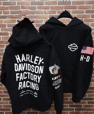 Harley Davidson Factory Racing Team Pullover Hoodie- Inspired Graphic Print