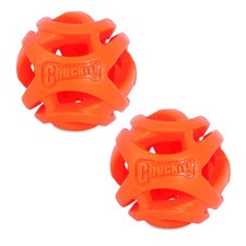 Chuckit Air Fetch Easy Breathe Rubber Fetch Dog Toy Small 2" For Dogs Up To 20lb