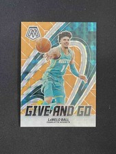 LaMelo Ball 2023-24 Panini Mosaic Give And Go Orange Flourecent Prizm 12/25 #13