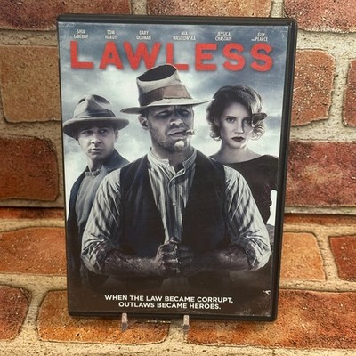 Lawless DVD Used Shia LaBeouf Tom Hardy Jessica Chastain 2012 Drama Crime