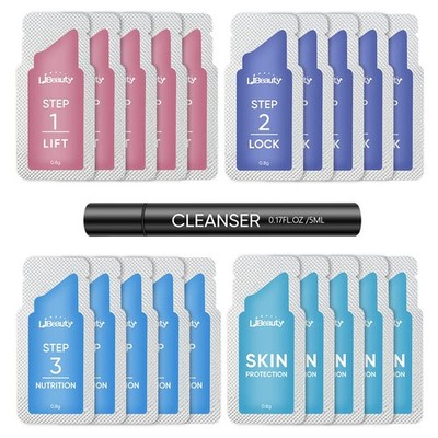 Libeauty Wimpernlifting, Augenbrauenlaminierung, Dauerwelle Set, Augenbraue nur mit Lotion 