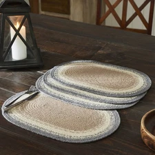 Finders Keepers Oval Placemat Set of 4 13x19 VHC Brands