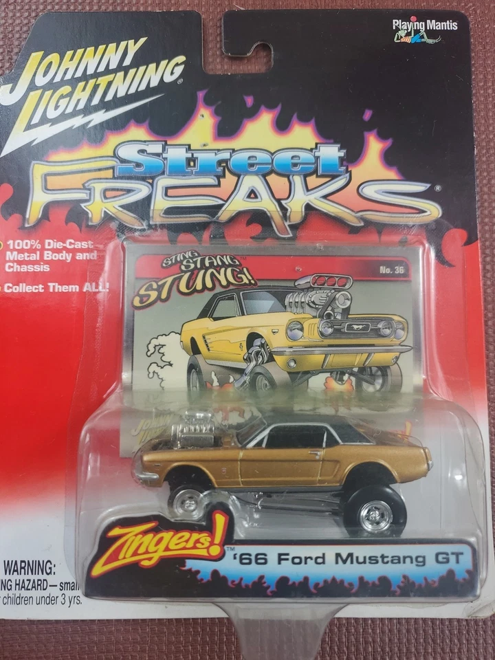 Johnny Lightning 66 Ford Mustang GT Sting Stang Stung Street Freaks Zingers Foto 2 de 4