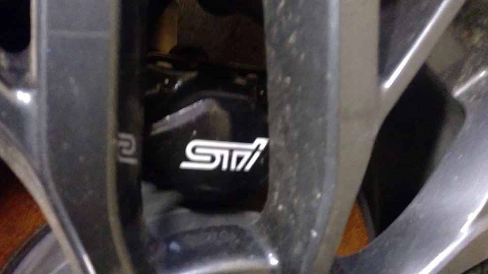 2016 SUBARU WRX STI Complete Set Calipers With Brackets Hoses Foto 2 de 4