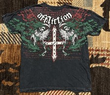 π©π₯π© VINTAGE AFFLICTION Y2K ANTONIO MARGARITO BOXING LARGE T SHIRT MADE IN USA