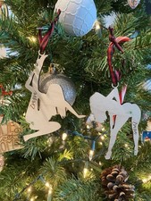 Set of 2 Personalized Naughty All Occassion Ornaments  Hornyments
