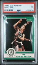 1984 STAR LARRY BIRD #7 LARRY BIRD PSA 5