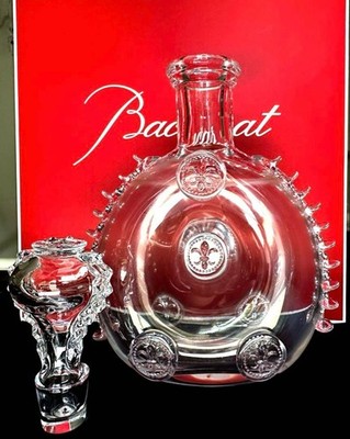 REMY MARTIN LOUIS XIII COGNAC BACCARAT CRYSTAL DECANTER BOTTLE