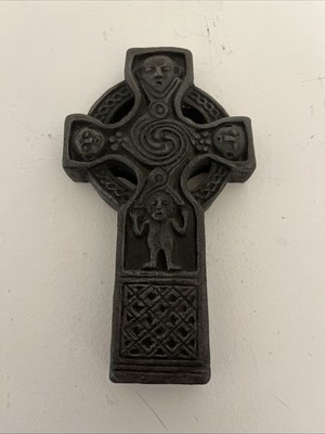 VTG Bronze Gallen Priory Cross Celtic Monk Medieval The Wild Goose Studios