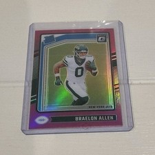 2024 Panini Donruss Optic Rated Rookie Braelon Allen #211 Pink Prizm New York J…