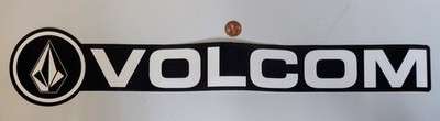 VOLCOM Snowboard Skateboard Surf HUGE Stone Logo Long Sticker NEW old stock
