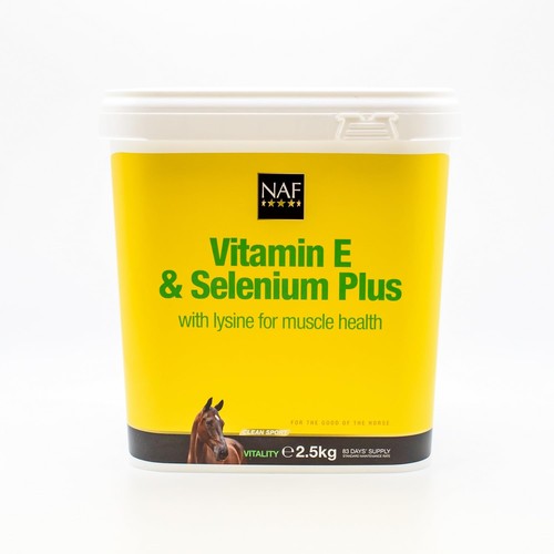 NAF Vitamin E and Selenium 2.5kg – Antioxidant Supplement for Horses – 