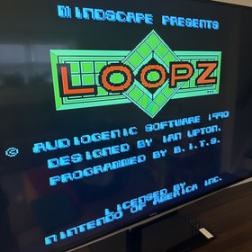 Loopz Nintendo NES Mindscape Tested Working SUPER CLEAN Authentic Puzzle Game
