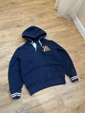 Polo Ralph Lauren vintage Faded men's Big logo 3 Navy blue Hoodie Size: M