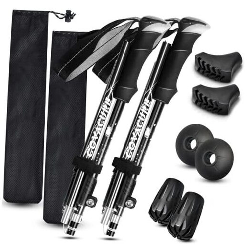 Hiking Poles Collapsible Trekking Poles - Aluminum Alloy 7075 Walking Sticks