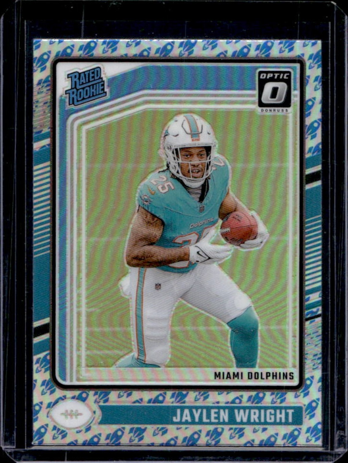 2024 Donruss Optic Jaylen Wright Rocket Rated Rookie #249 Dolphins