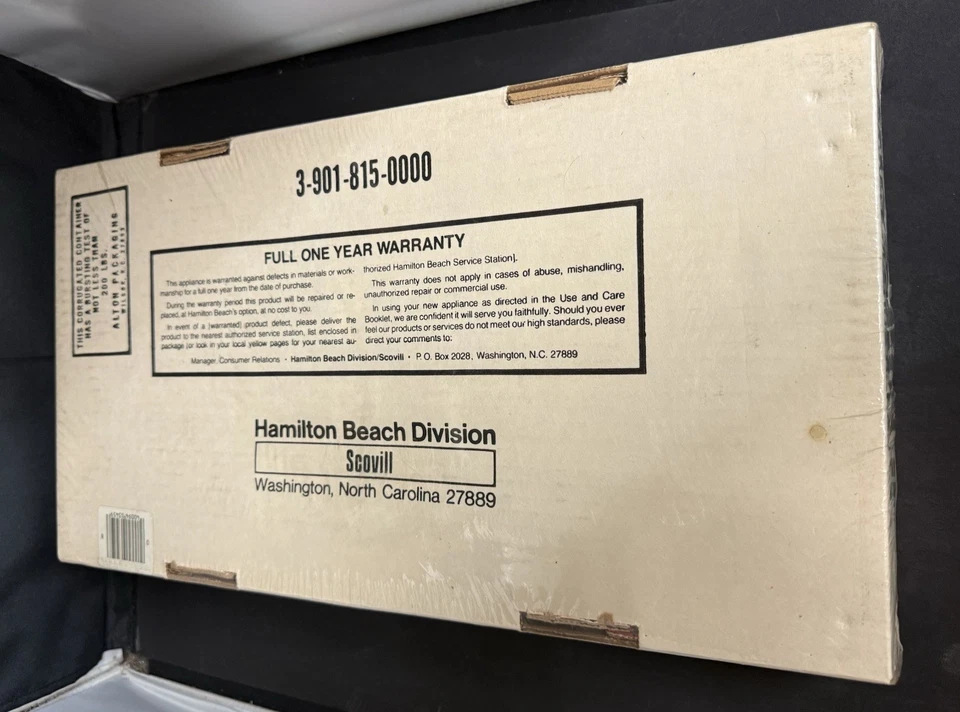 Винтажная портативная нагревательная плита Hamilton Beach Fifth Burner II модель 815 сделано в США - Изображение 4 из 4