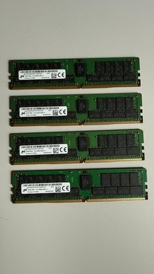 4er Pack RAM Micron 32GB (128GB) DDR4 ECC 2666Mhz PC4-2666V MTA36ASF4G72PZ-2G