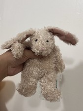 BNWT VINTAGE Retired Jellycat Cream Bunny Tot RARE
