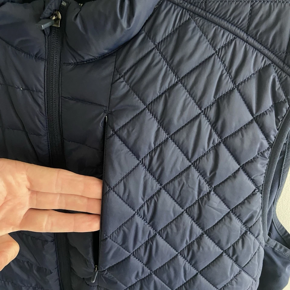 Walter Hagen 11 Navy Blue Down Fill Front Zip up Quilted Golf Vest Men's Size XL - Image 3 of 4