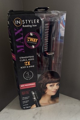 NEW in Box IN STYLER MAX 2-way Heated Rotating  3/4 '' Barrel Auto Rotation Black