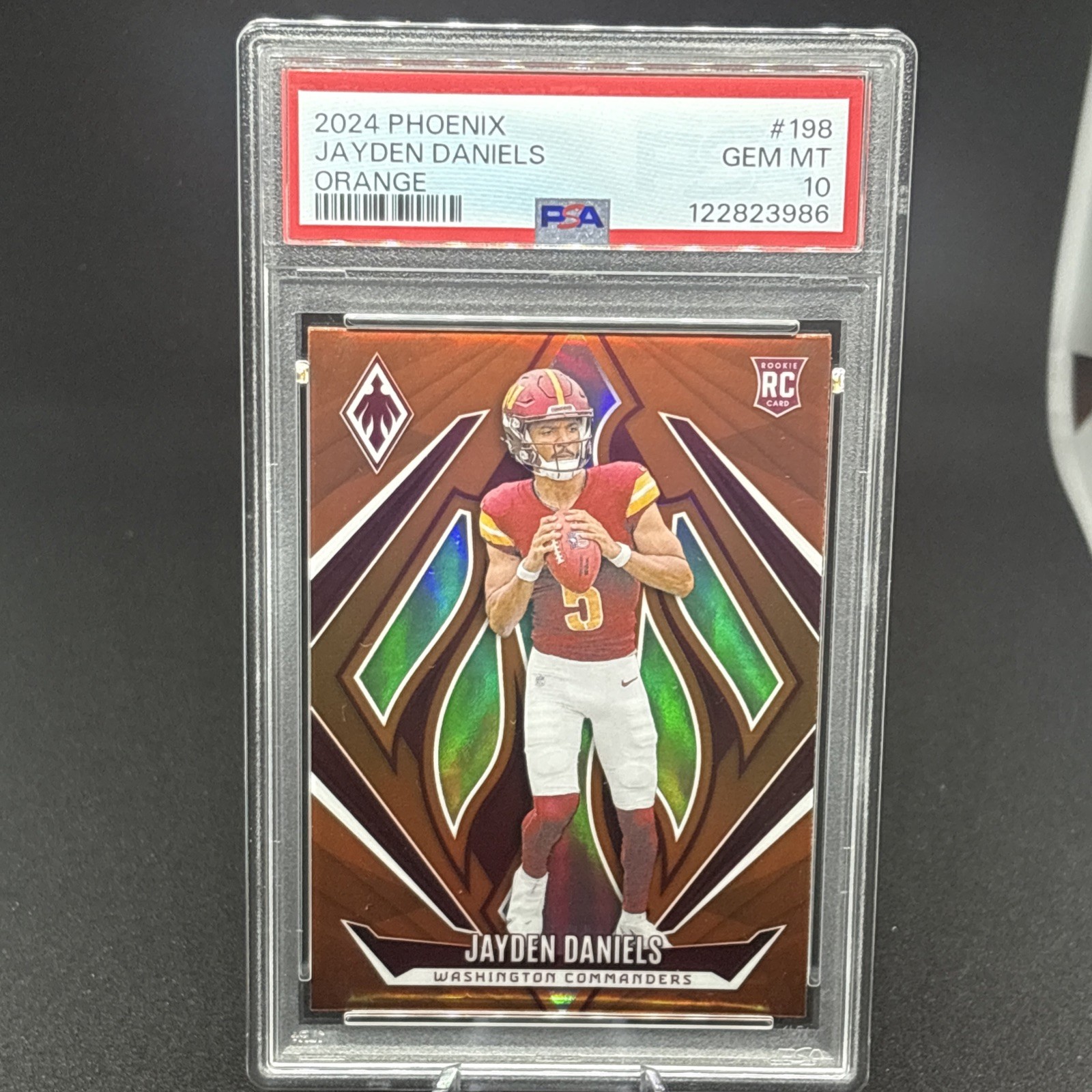 2024 Panini Phoenix - Rookies Jayden Daniels #198 Orange (RC) PSA 10 💎