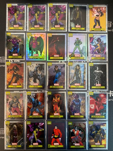 2024 Topps Chrome Marvel Annihilus Rhino X-23 Sunfire Daredevil Refractor Lot*25