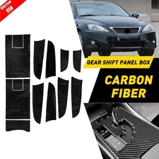 Carbon Fiber Gear Shift Box Panel Cover Trim For LEXUS IS250 300 350 2006-2012
