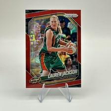 2025 Panini WNBA Prizm Lauren Jackson #91 Red Pandora /199 SP