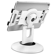  Retail Kiosk iPad Stand, 360° Rotating Commercial POS Tablet Stand, Fits 6" 