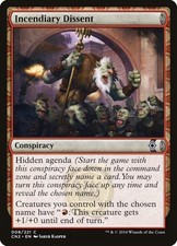 Incendiary Dissent - Conspiracy: Take the Crown - MTG