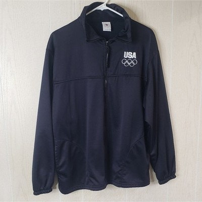USA Olympic Committee navy blue zip up jacket size large