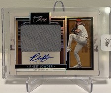 Panini 2024 Three and Two Rhett Lowder Prospect Jersey Auto #PJA-RL Reds /49 SP