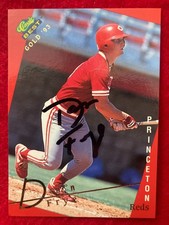 TOUGH Dan Frye 1993 Classic Best Gold #212 Princeton Reds SIGNED Auto Cincinnati