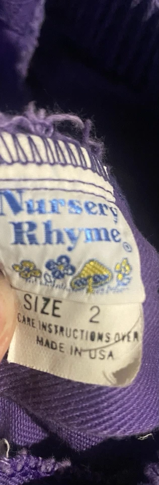 Pantalones de mezclilla coloridos vintage Nursery Rhyme talla 2 hechos en EE. UU. Lote de 2 Foto 4 de 4