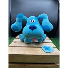 Vintage 1997 Blues Clues 8" Plush “Blue” Dog Toy - Tyco – Used