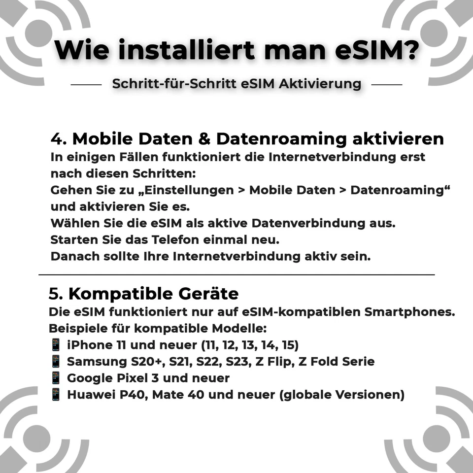 Griechenland Travel eSIM Internet 1GB – 50GB | 5G | Sofort per QR aktivierbar - Bild 4 von 4