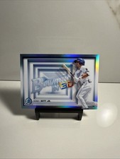 2022 Bowman Baseball Bobby Witt Jr BOWMAN IN 3D Silver Refractor SP Insert