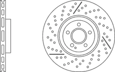 Brake Disc Single Vented Front 350mm PBD8774 Proformer 1764210112 Quality