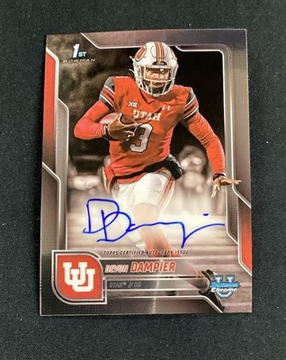2025 Bowman Chrome University Prospect Devon Dampier Auto #BCA-DDA Utah Utes