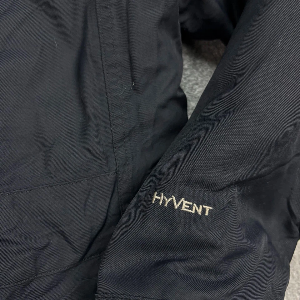 Chaqueta North Face Mujer Grande Negra Puffer Plumón de Ganso Hyvent Capucha Abrigo Dama Foto 3 de 4