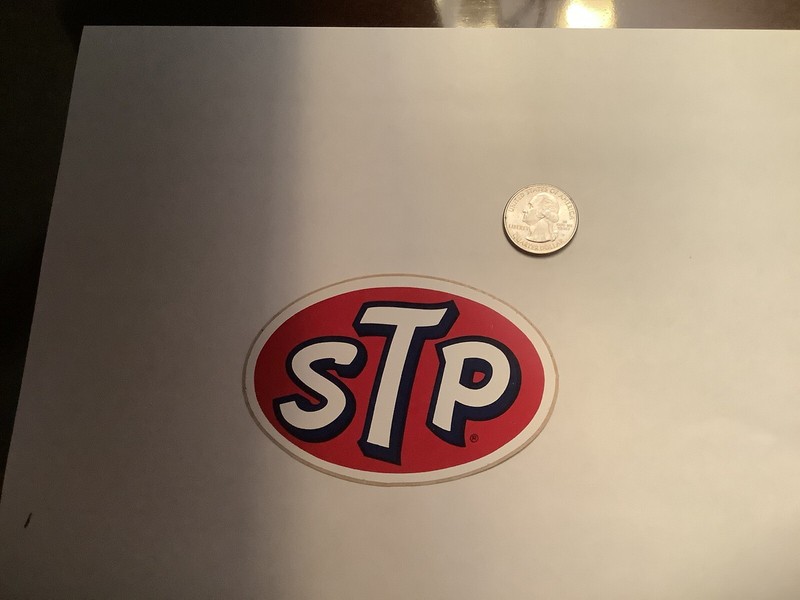 One Lot of Four (4) Vintage STP Decals