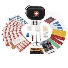 Mini First Aid Kit, 100 Pieces Water-Resistant Shell Small Case -Free Shipping