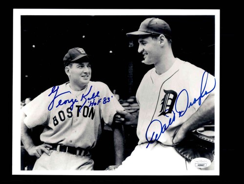 George Kell Walt Dropo JSA Cert Signed 8x10 Photo Autograph Tigers