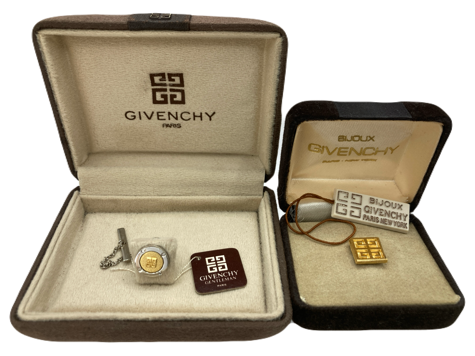 GIVENCHY Lapel Pin Set of 2 USED Y0202-20