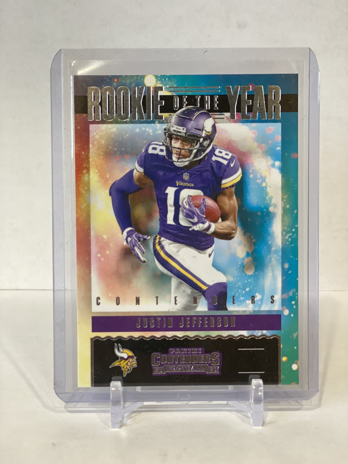 2020 Panini Contenders Rookie Of The Year Insert Justin Jefferson RY-JUJ Vikings