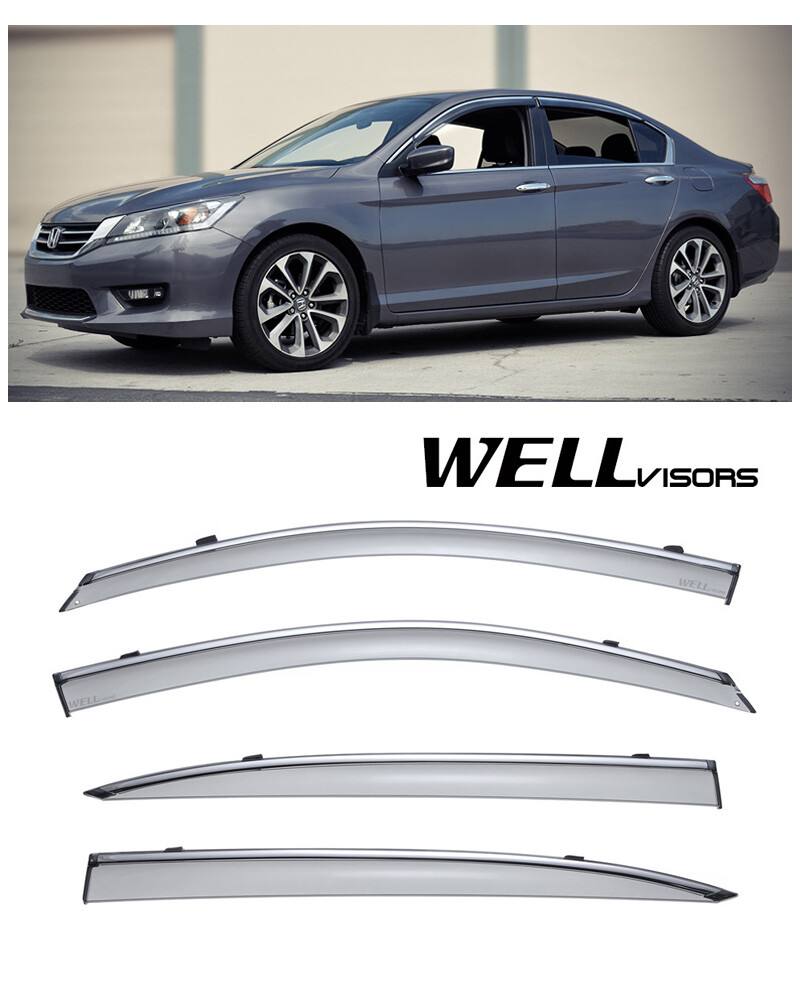 For Honda Civic 06-11 4D Sedan Clip-on Side Wellvisors Window