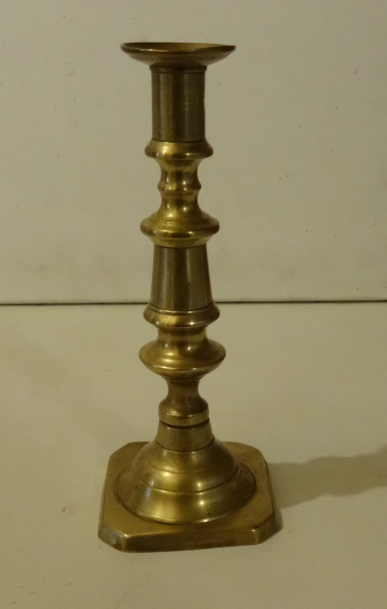 Ancien Bougeoir avec Poignée en Faïence de Rouen - Joli décor fait main