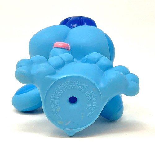 1998 Blue's Clues BLAU Hund Figur Strumpf Füller Tortenaufleger Welpe Geschenk Spielzeug - Bild 7 von 8