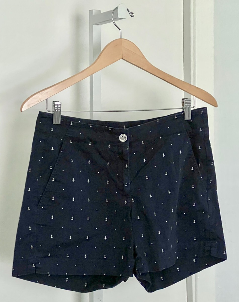 navy blue dress shorts womens Tide Time Embroidered Navy Shorts | Trendy Women's Shorts
